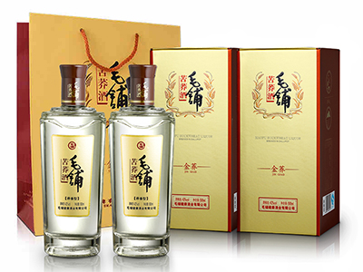 500ml 42度毛铺苦荞酒金荞(2瓶)